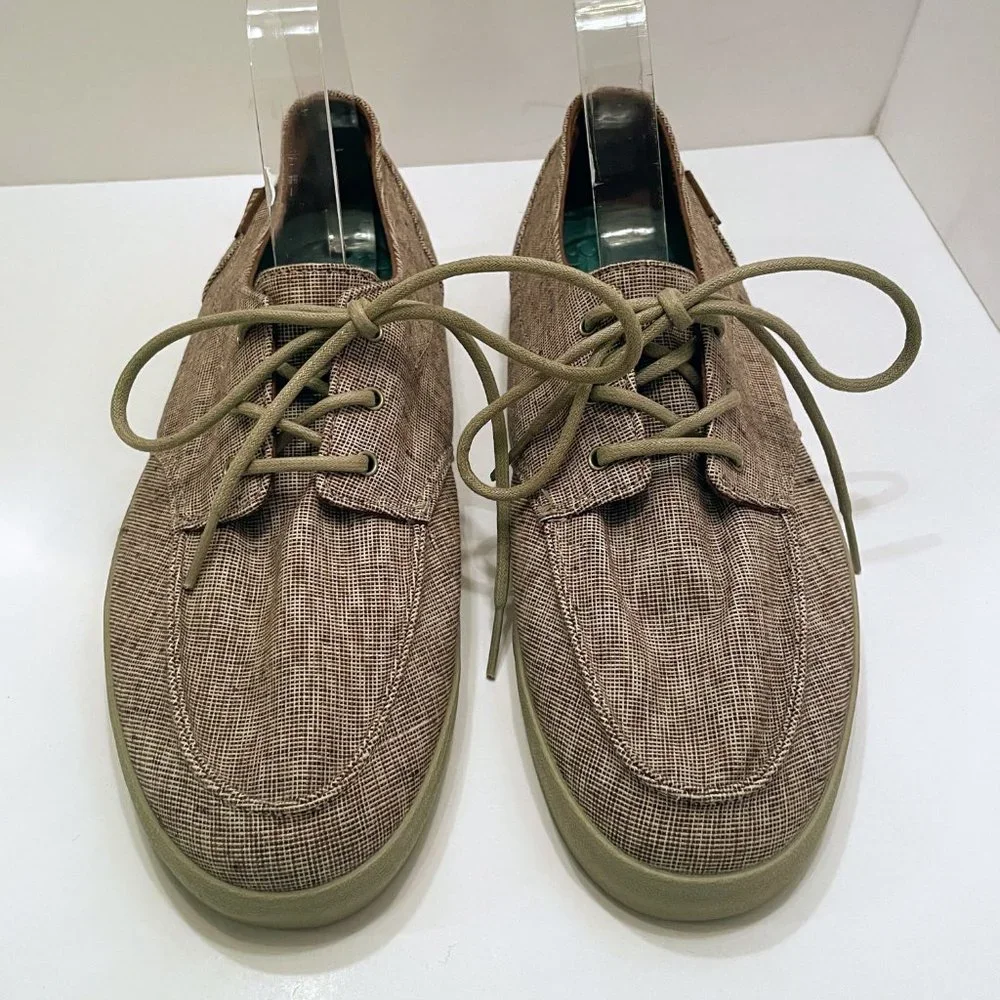 Reef Deck Hand 2 TX Style# RF003342 Brown/Cream Lace Up Sneaker Shoes Size: 8